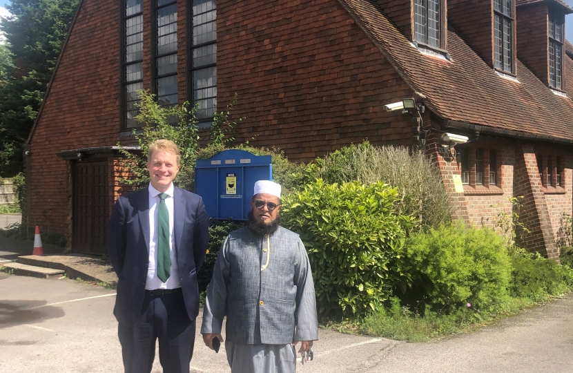 Meeting with Imam Abdur Rab at Surrey Muslim Centre, Addlestone