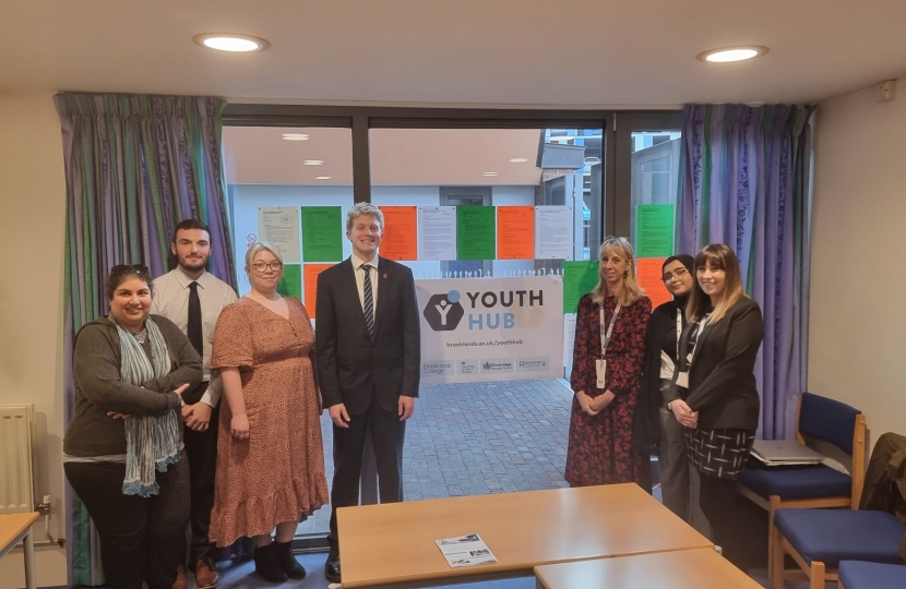 Visiting the Youth Hub in Addlestone