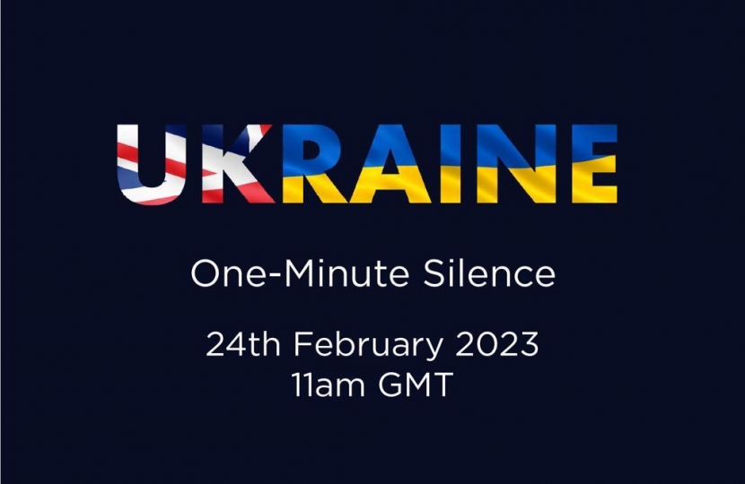 Minute silence for Ukraine anniversary