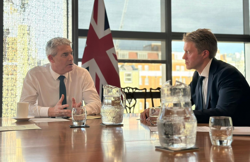 Dr Ben Spencer Meeting Steve Barclay MP, Secretary of State for the Environment