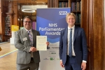 Attending the NHS Parliamentary Awards with Ryan Mackie, Clinical Lead iMSK Physiotherapy at St Peter’s Hospital