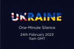 Minute silence for Ukraine anniversary