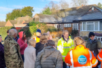 Thames Water Visit flooding site in Thorpe
